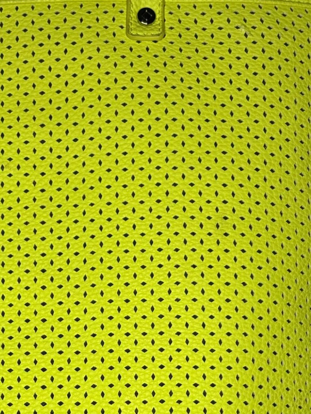 NWOT Thirty-One Jewell Style Setter Tote Perforated Citron Pop Neon Yellow